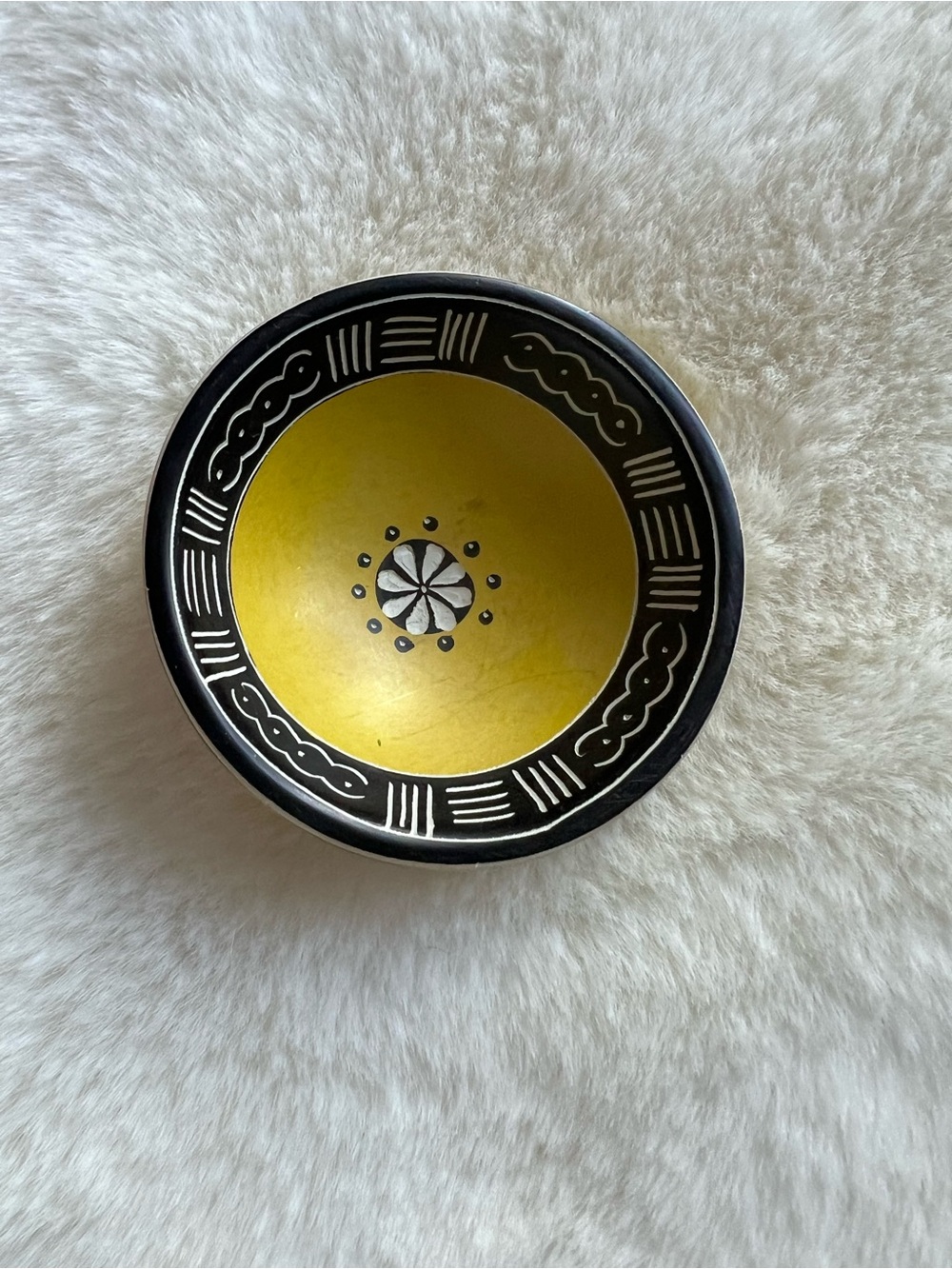 Decorative Soap Stone Dish, bowl 3”